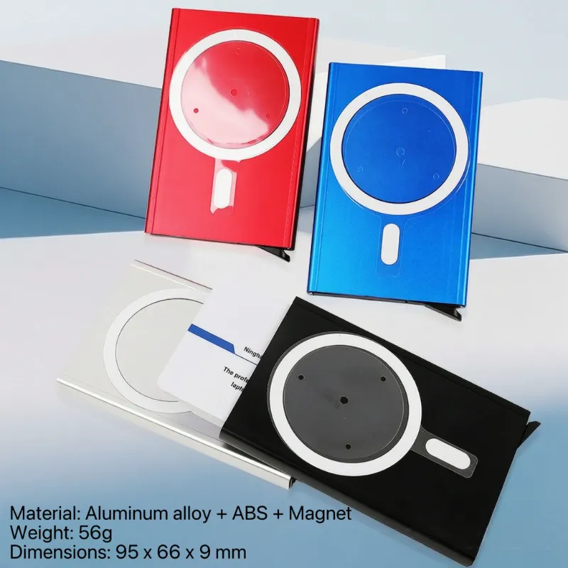 Xwediyê qerta Pop-Up-ê ya Aluminî ya Magnetic